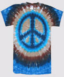 blue and brown peace