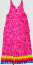 Yemp-pink-fushia Tie Dye Dress